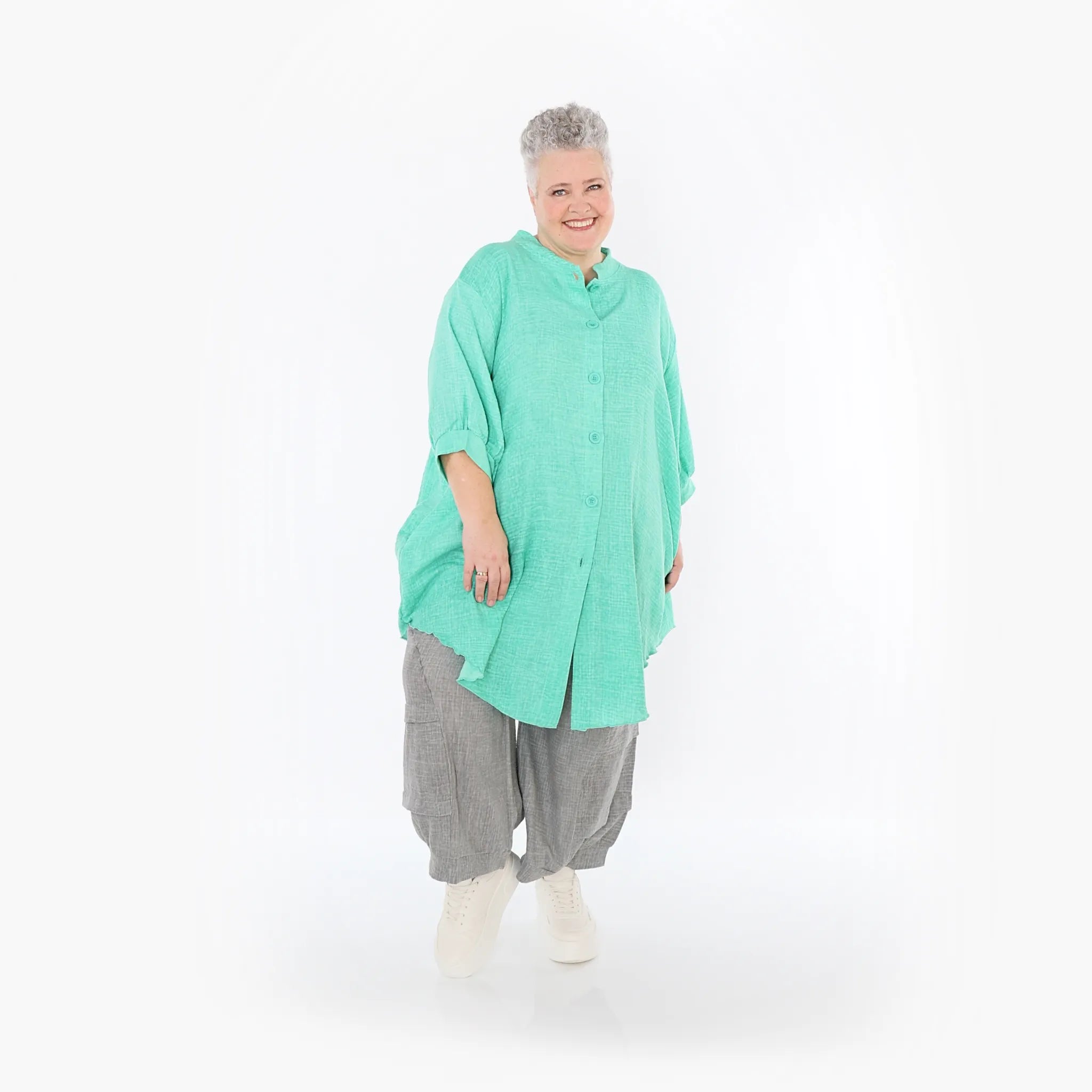 AKH Fashion · Bluse · Lunara · 7106 · Grün