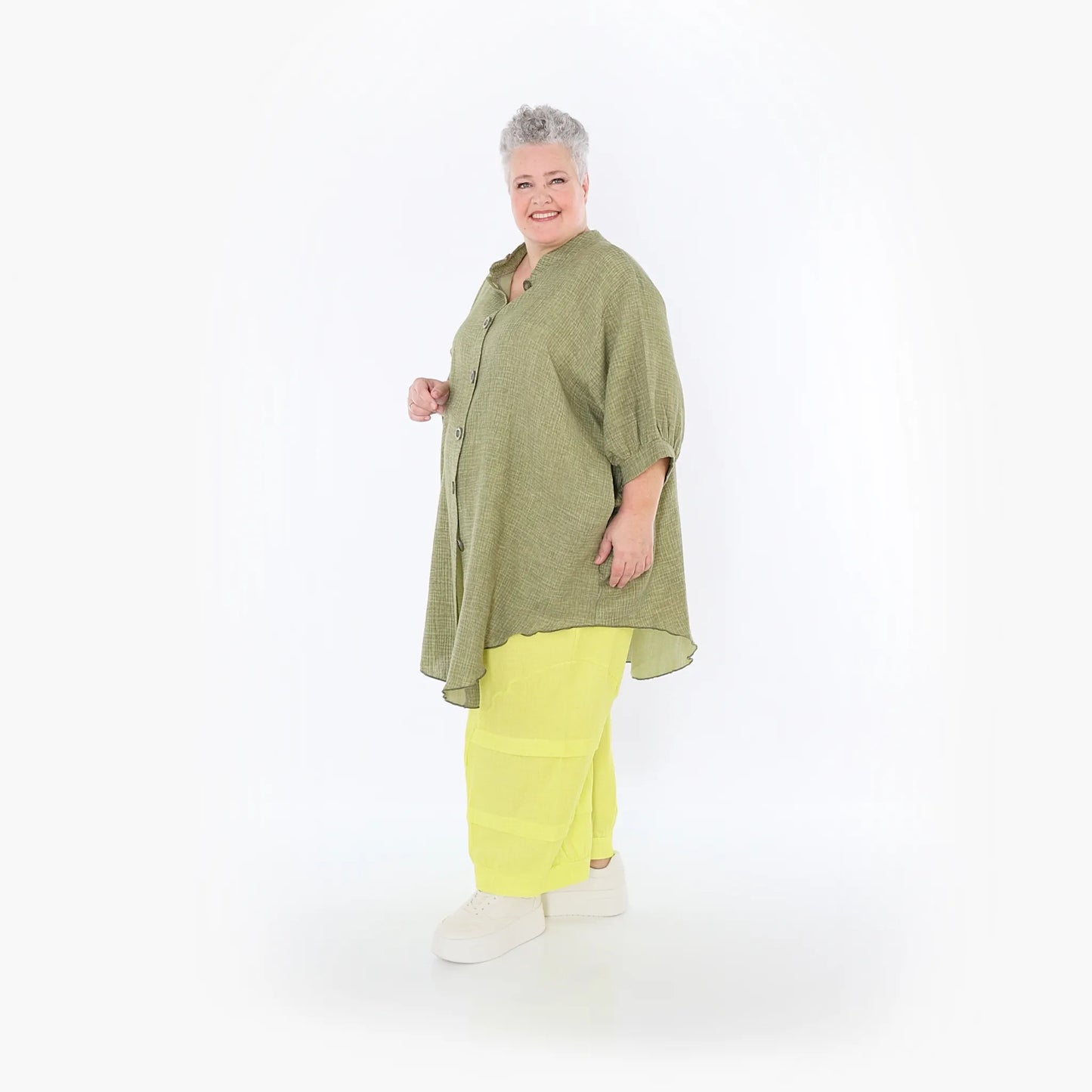 AKH Fashion 7106 Bluse, Khaki