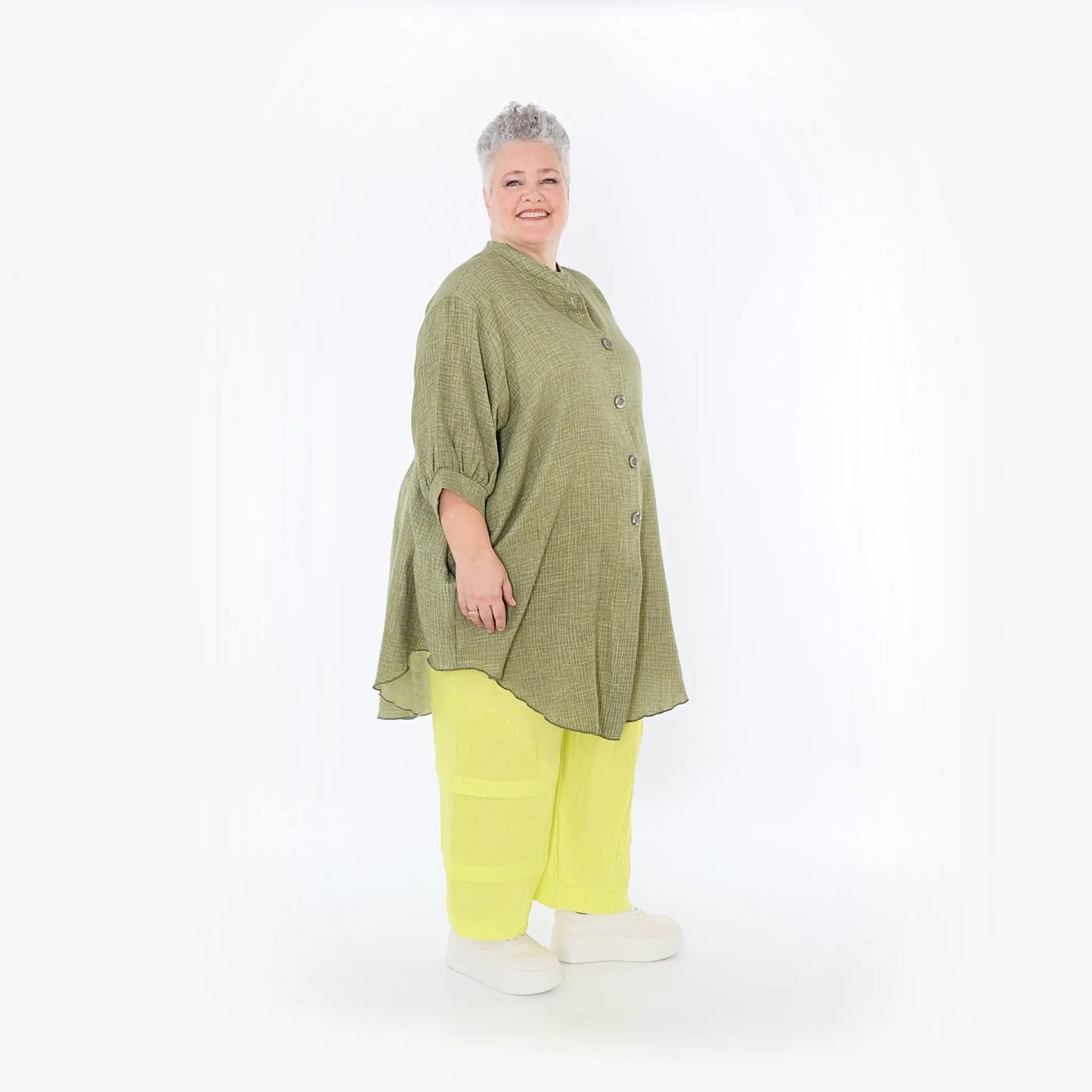 AKH Fashion 7106 Bluse, Khaki