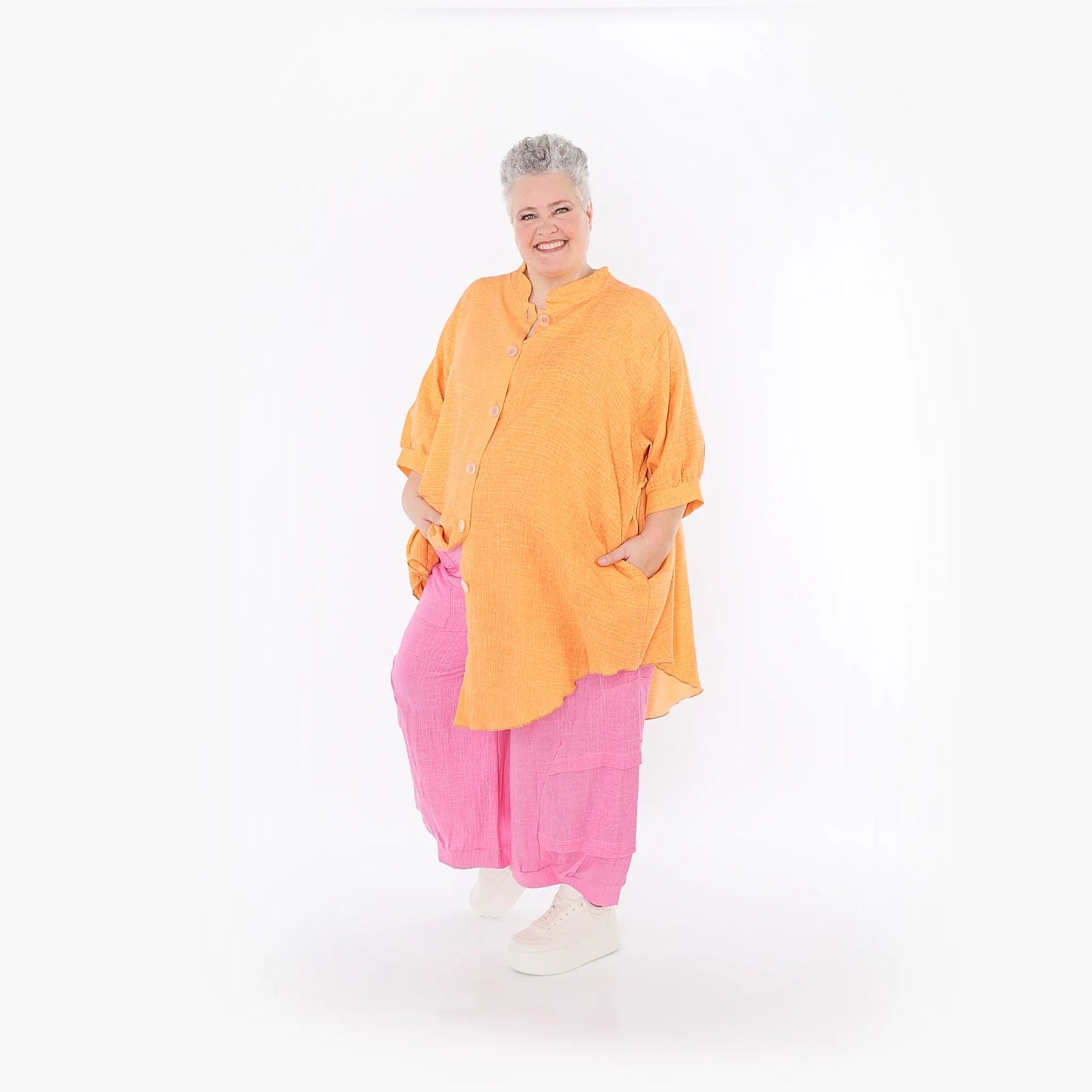 AKH Fashion 7106 Bluse, Orange