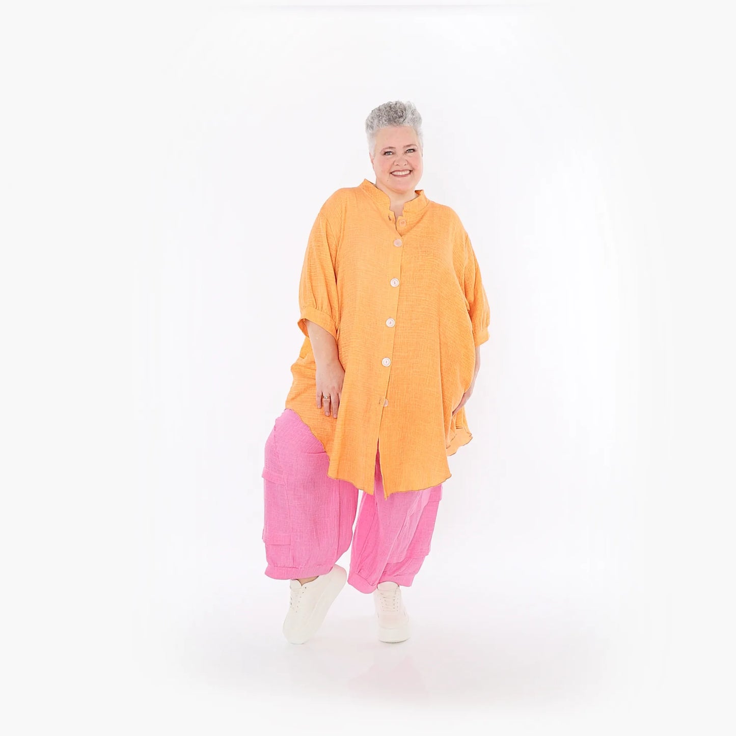 AKH Fashion 7106 Bluse, Orange