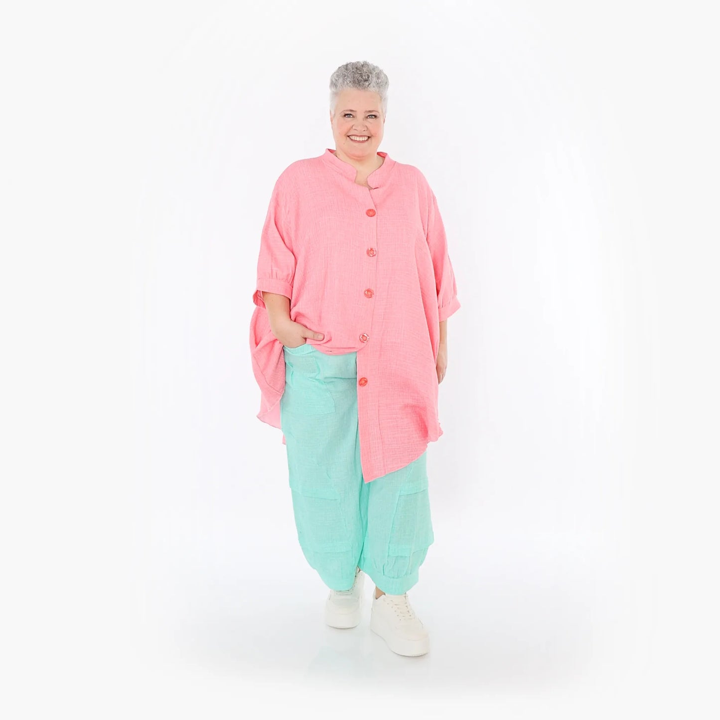 AKH Fashion 7106 Bluse, Rosa