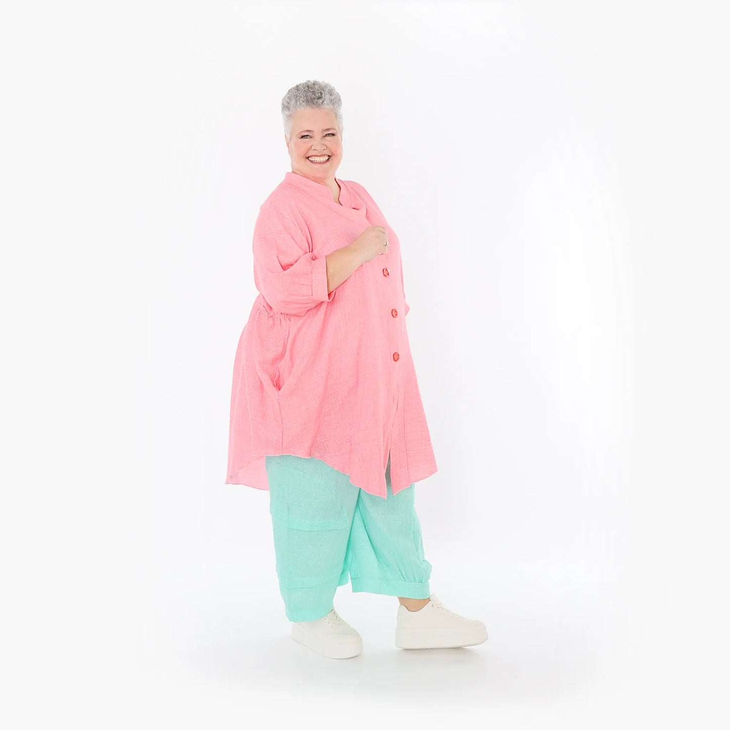 AKH Fashion 7106 Bluse, Rosa