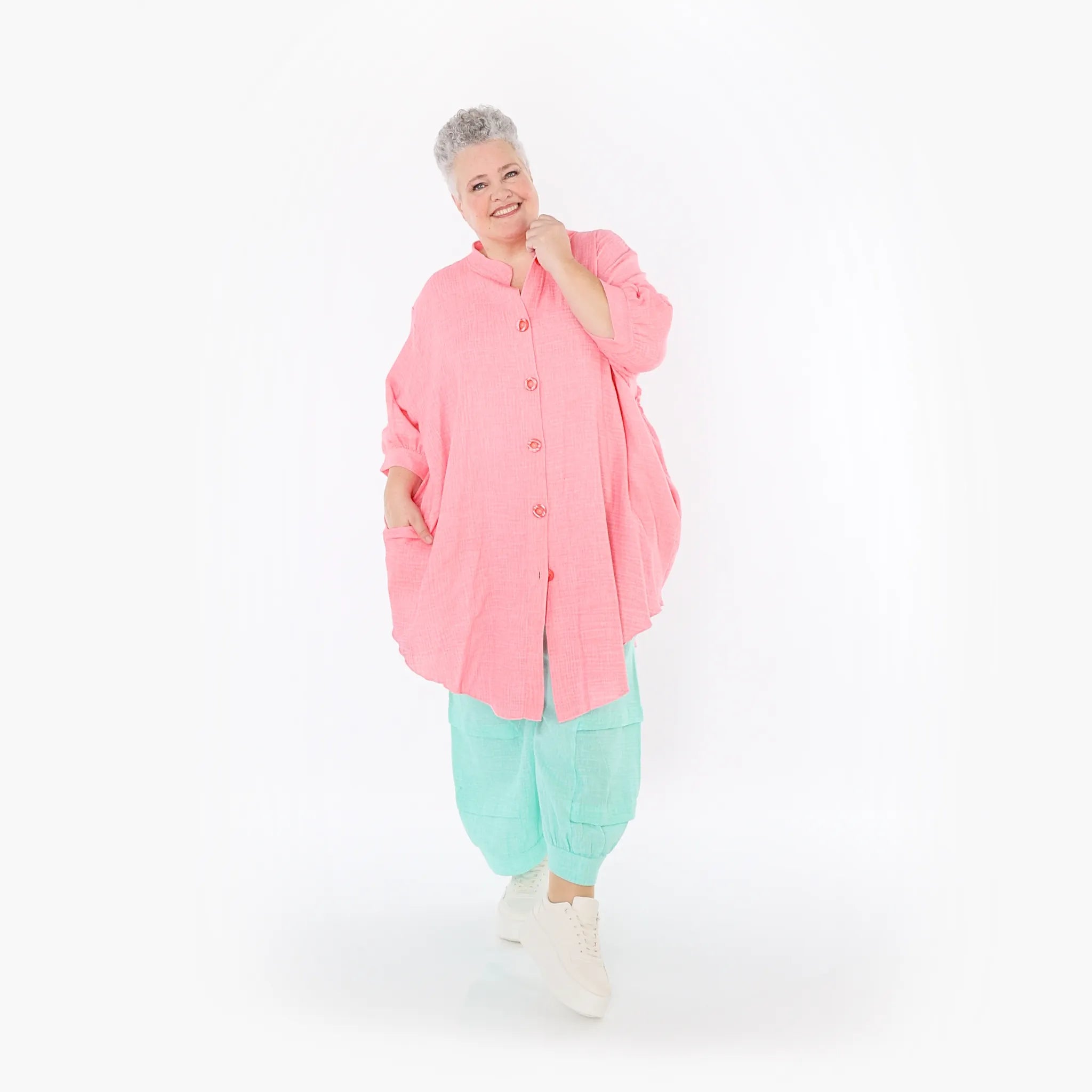 AKH Fashion · Bluse · Lunara · 7106 · Rosa