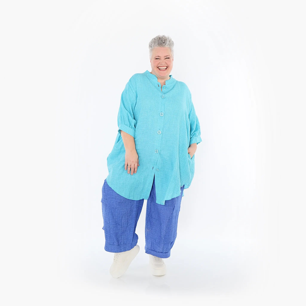 AKH Fashion · Bluse · Lunara · 7106 · Türkis