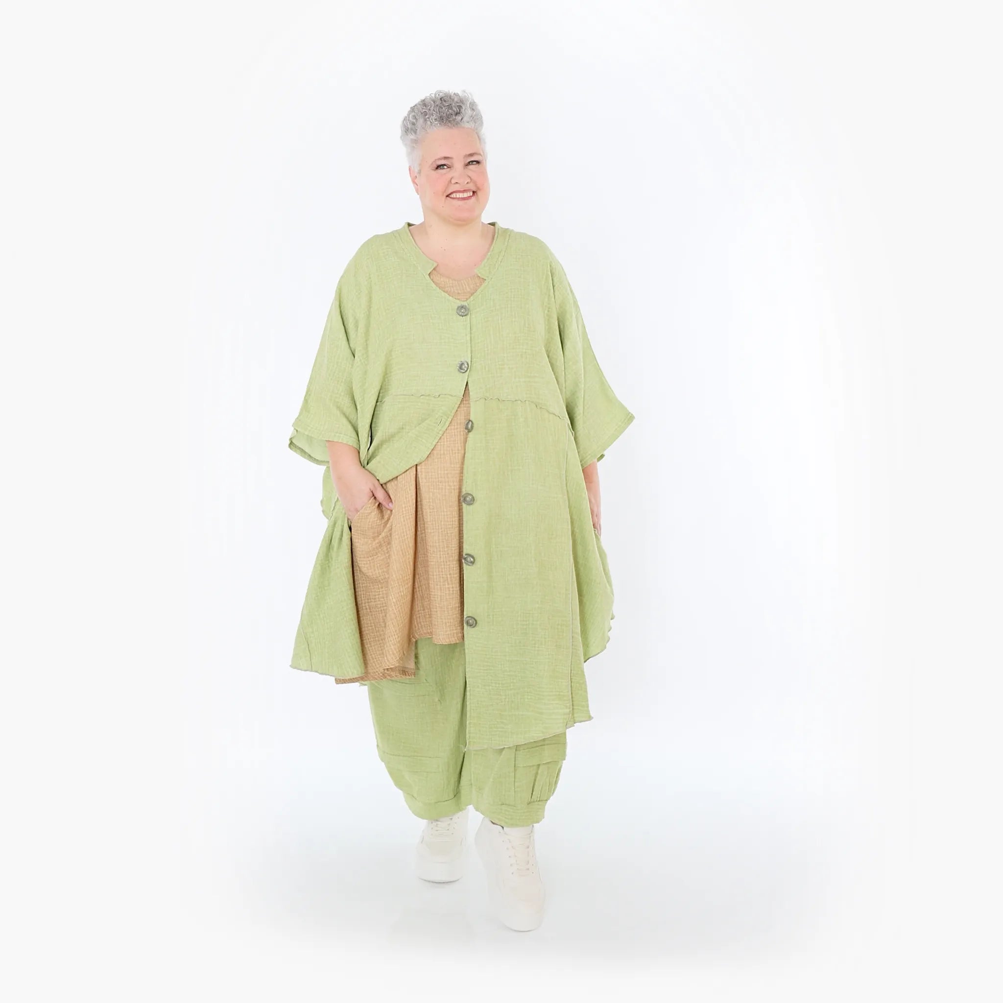Veste AKH Fashion 7107, vert pomme