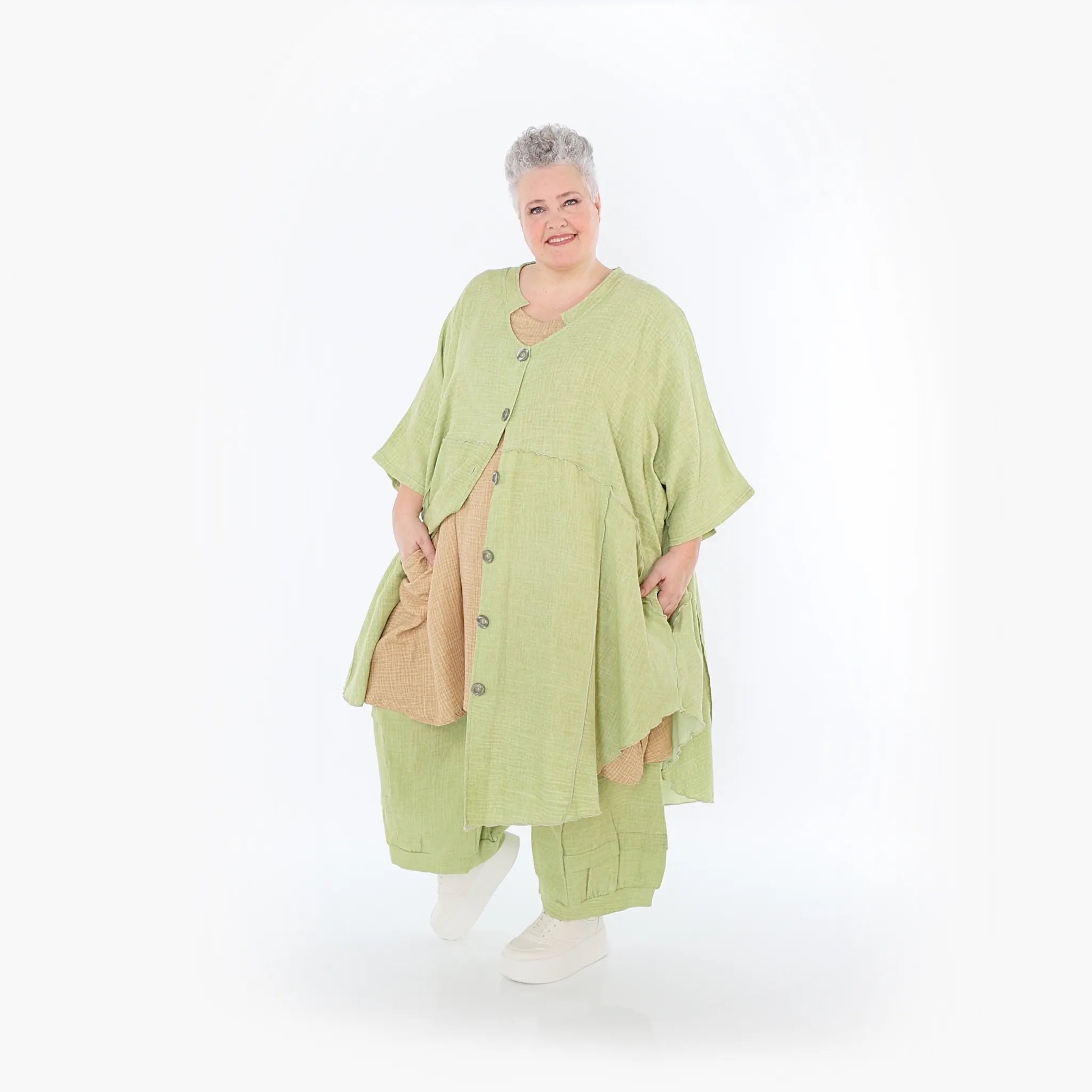 Veste AKH Fashion 7107, vert pomme