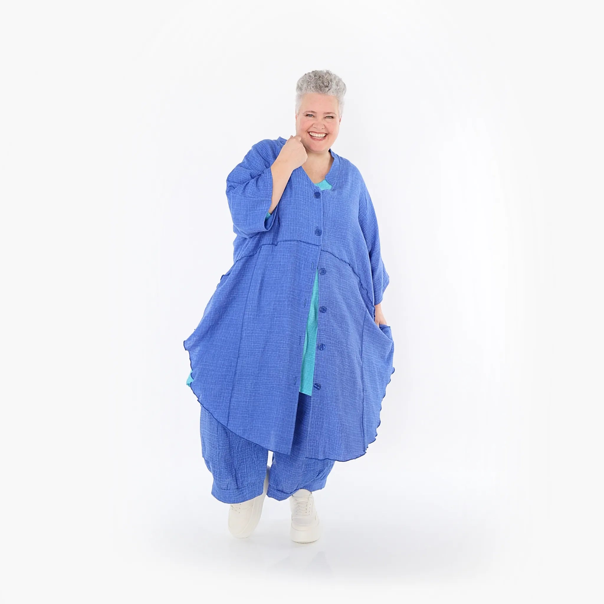 AKH Fashion 7107 Jacket, Blue