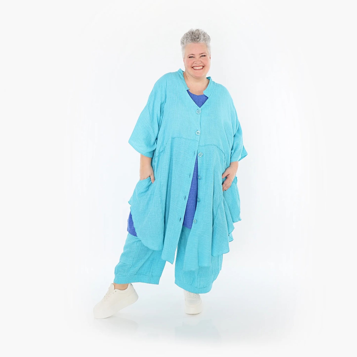 AKH Fashion 7107 Jacke, Türkis