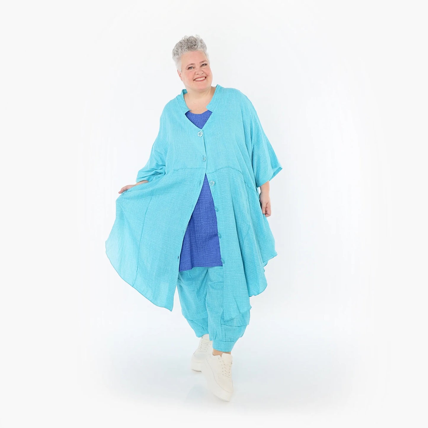 AKH Fashion 7107 Jacke, Türkis