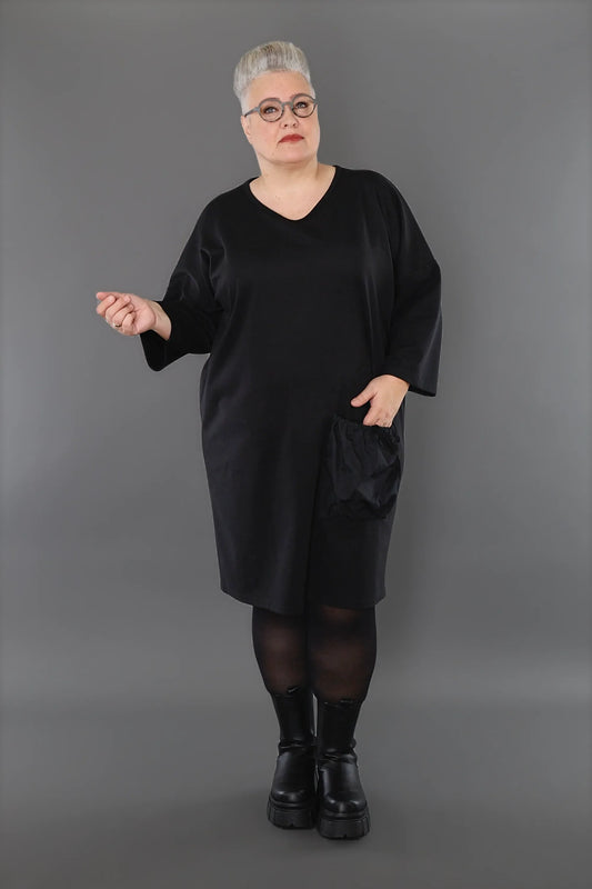 AKH Premium 7052 Kleid, Schwarz