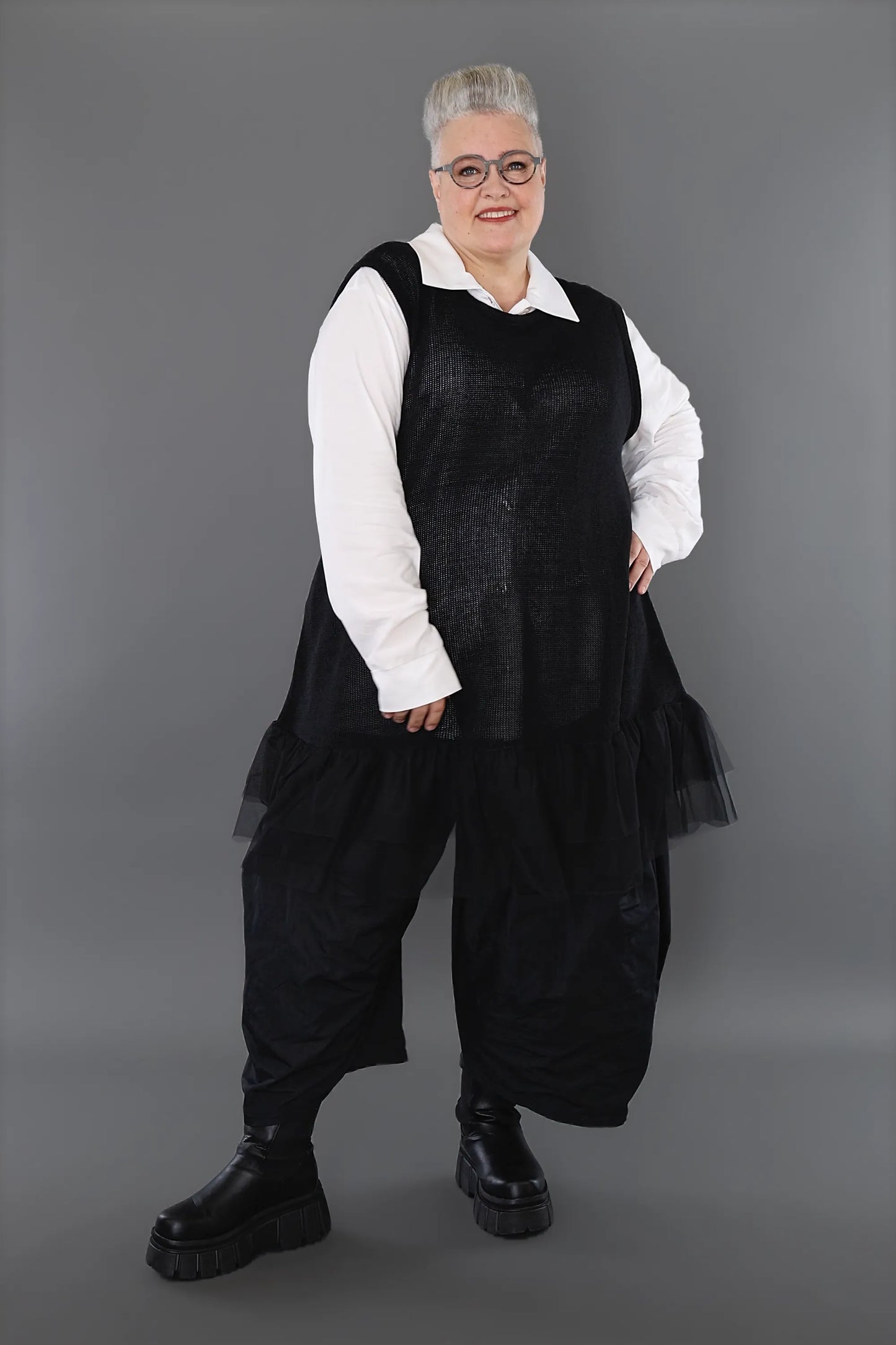 AKH Premium 2523 Tunika, Schwarz