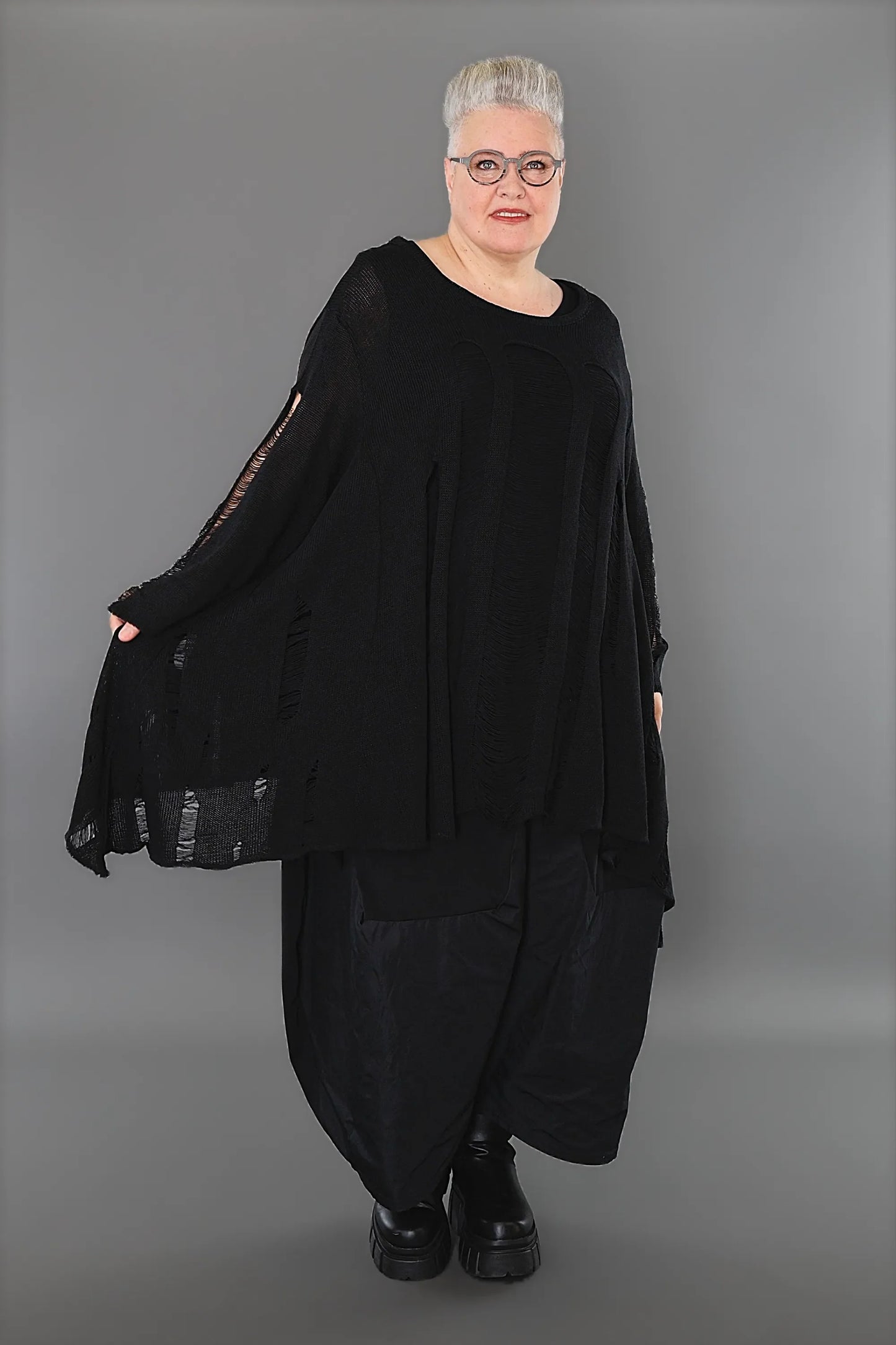 AKH Premium 2530 Big Shirt, Schwarz