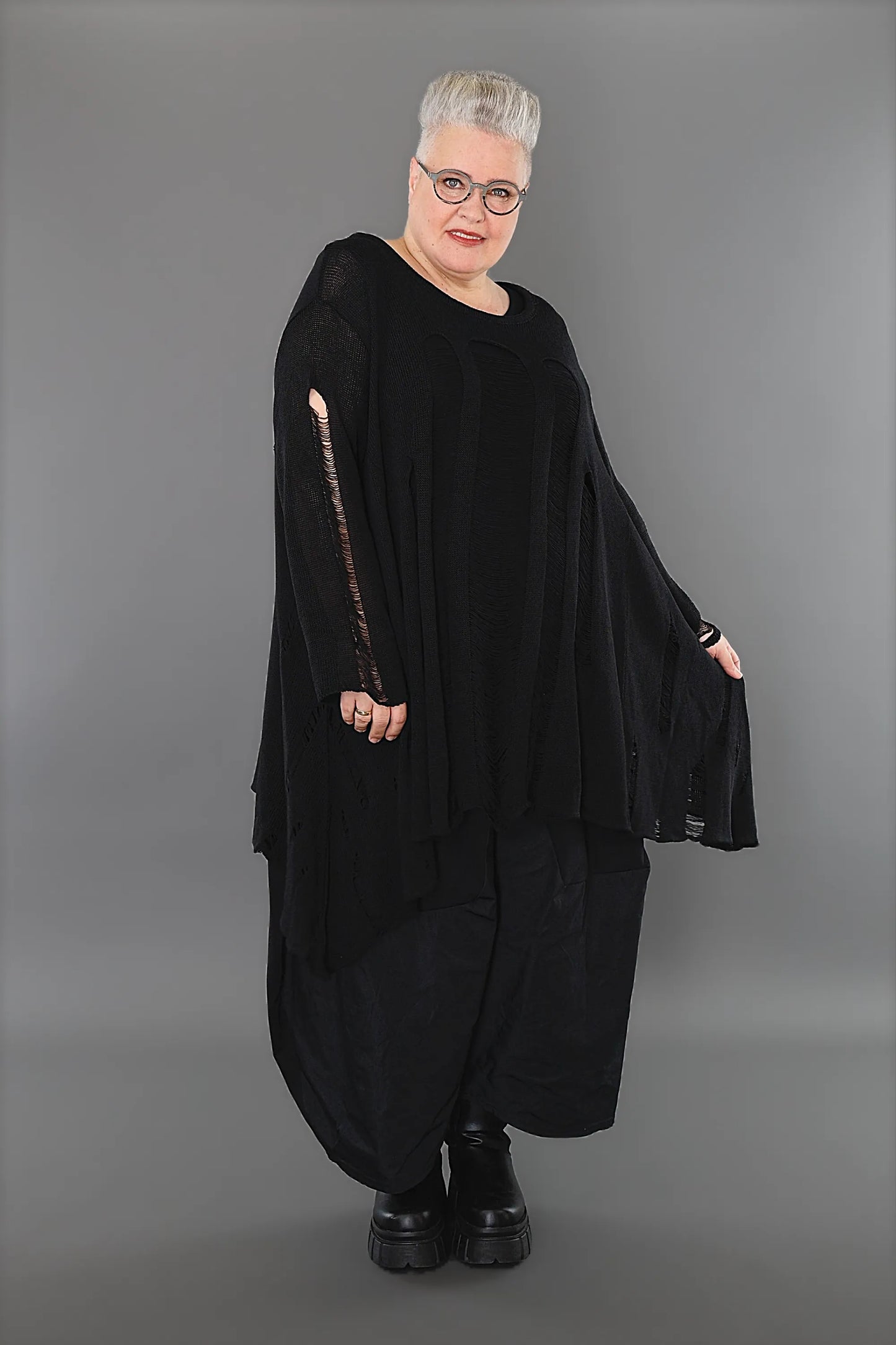 AKH Premium 2530 Big Shirt, Schwarz