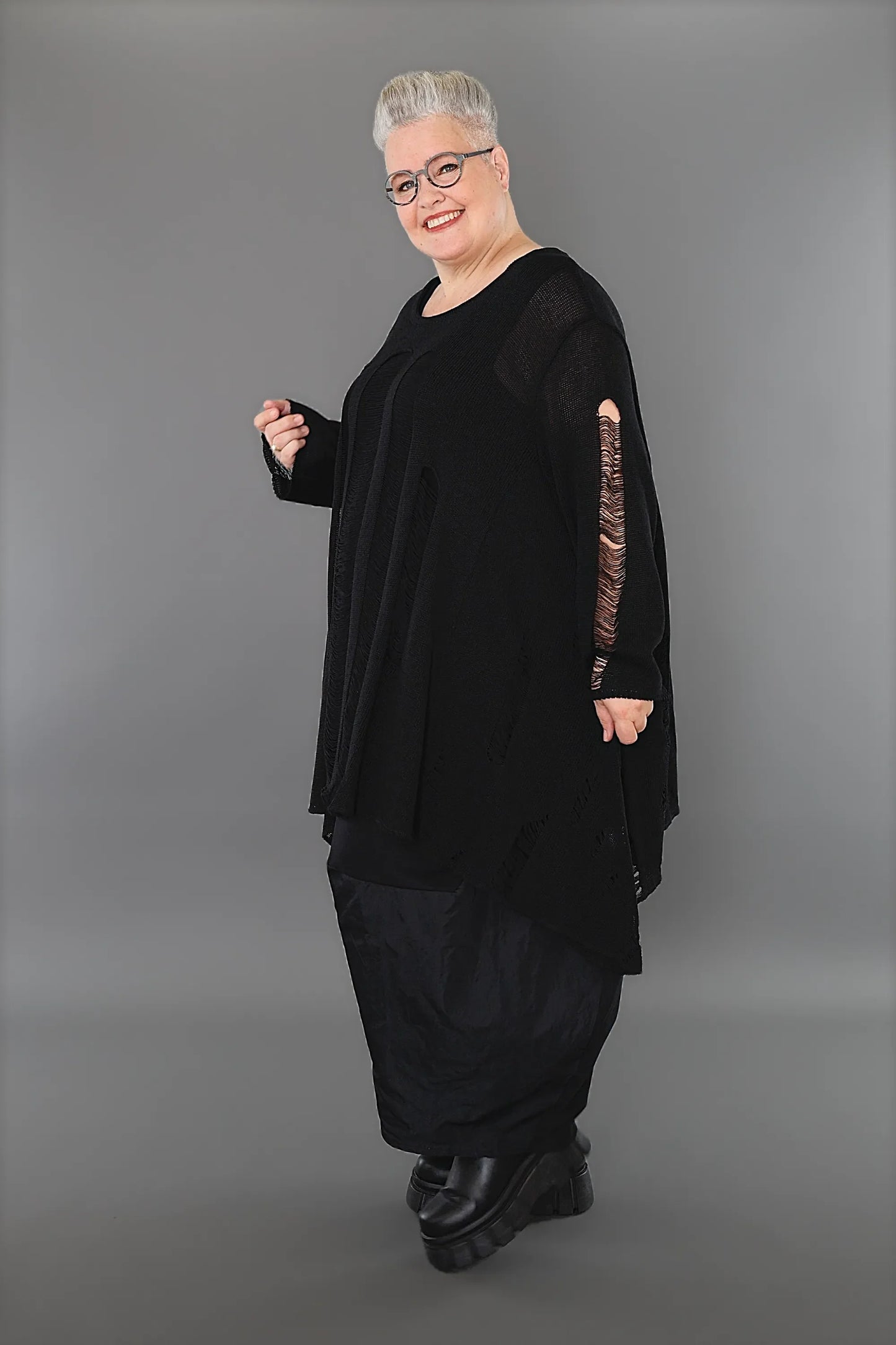 AKH Premium 2530 Big Shirt, Schwarz