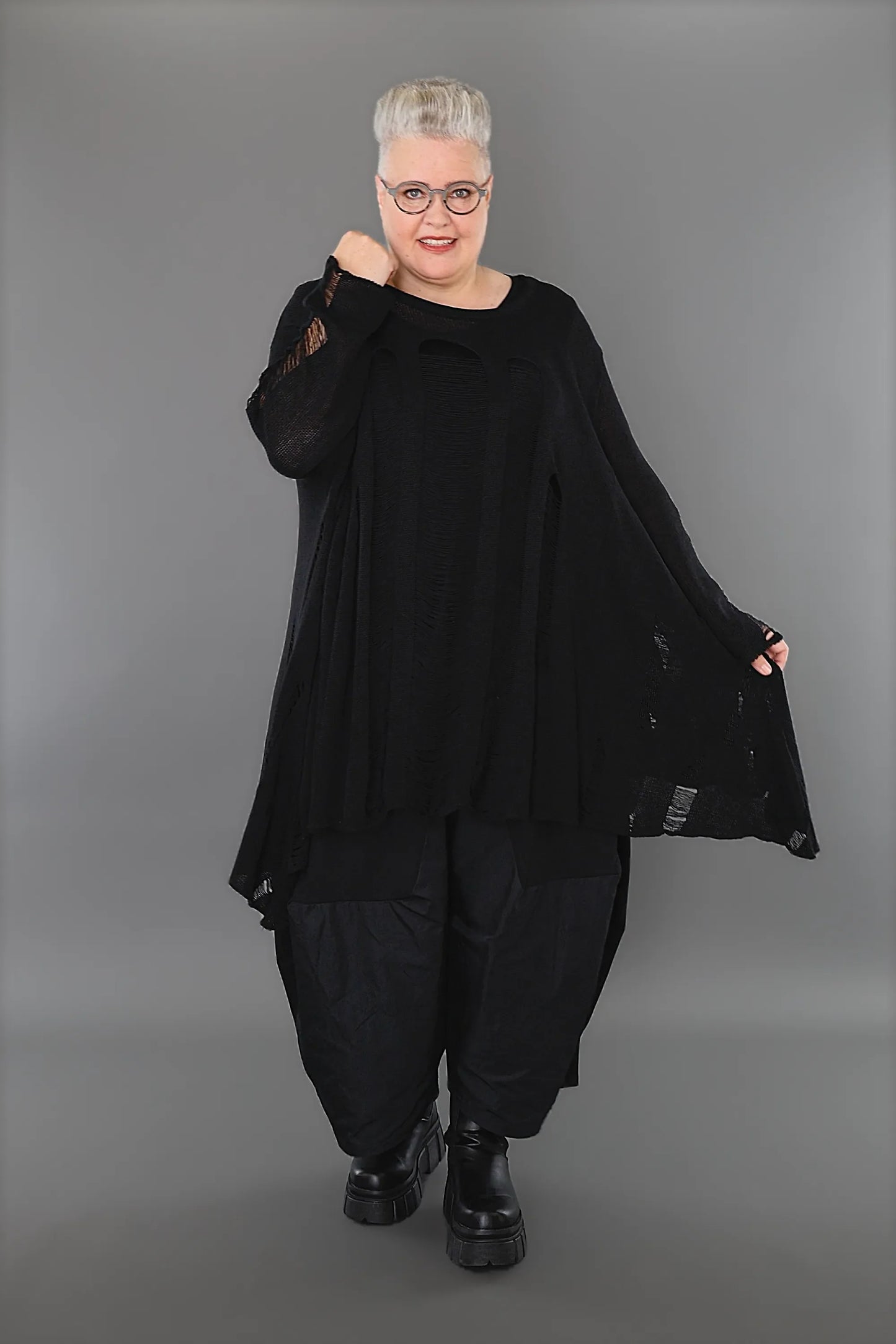 AKH Premium 2530 Big Shirt, Schwarz