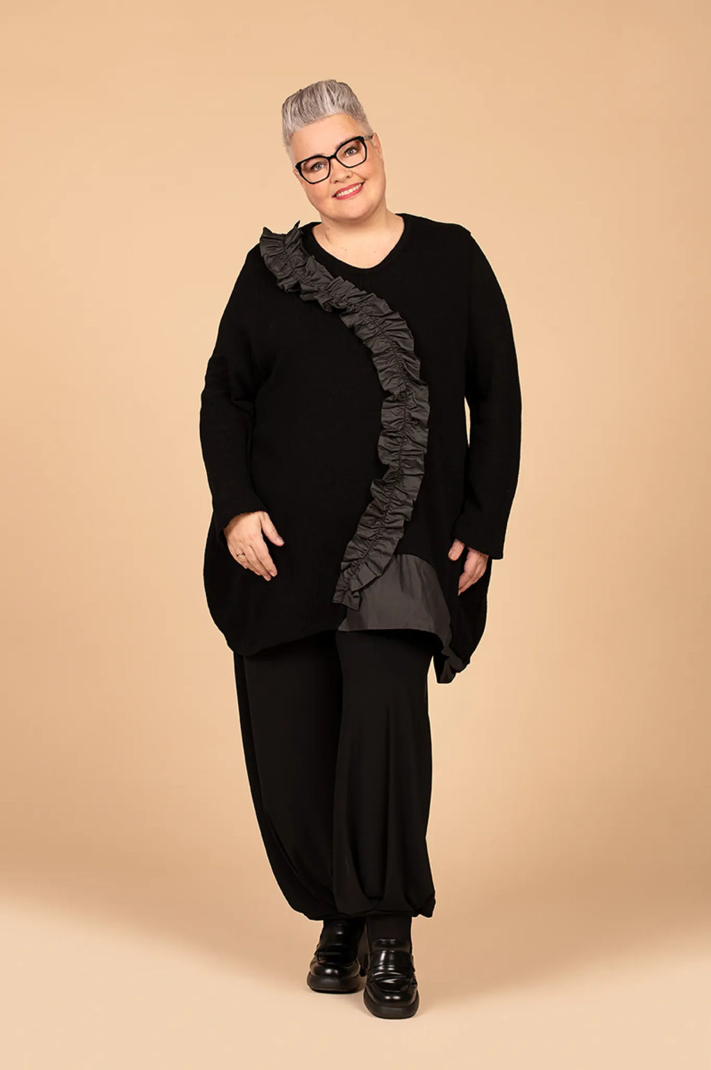 AKH Fashion 2516 Big Shirt, Black