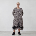 Robe AKH 6959, noir-écru