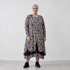 Robe AKH 6959, noir-écru