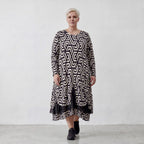 Robe AKH 6959, noir-écru