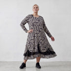 Robe AKH 6959, noir-écru
