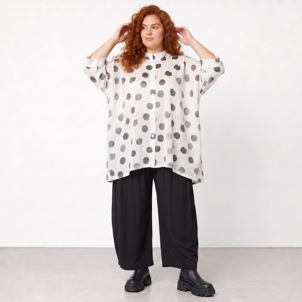 AKH Premium · Blouse · Amadora · 7116 · White/Grey