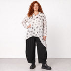 AKH Premium · Blouse · Amadora · 7149 · Blanc/Gris