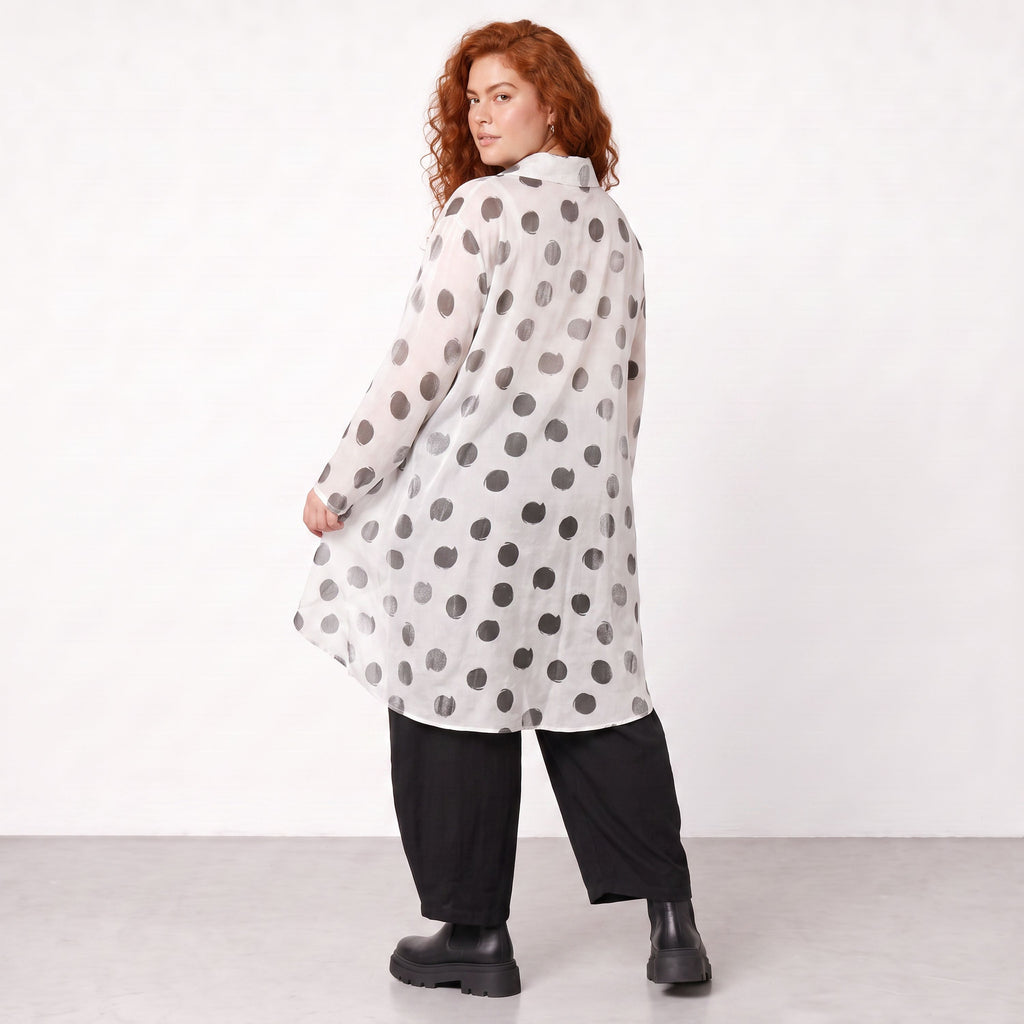AKH Premium · Blouse · Amadora · 7149 · Blanc/Gris