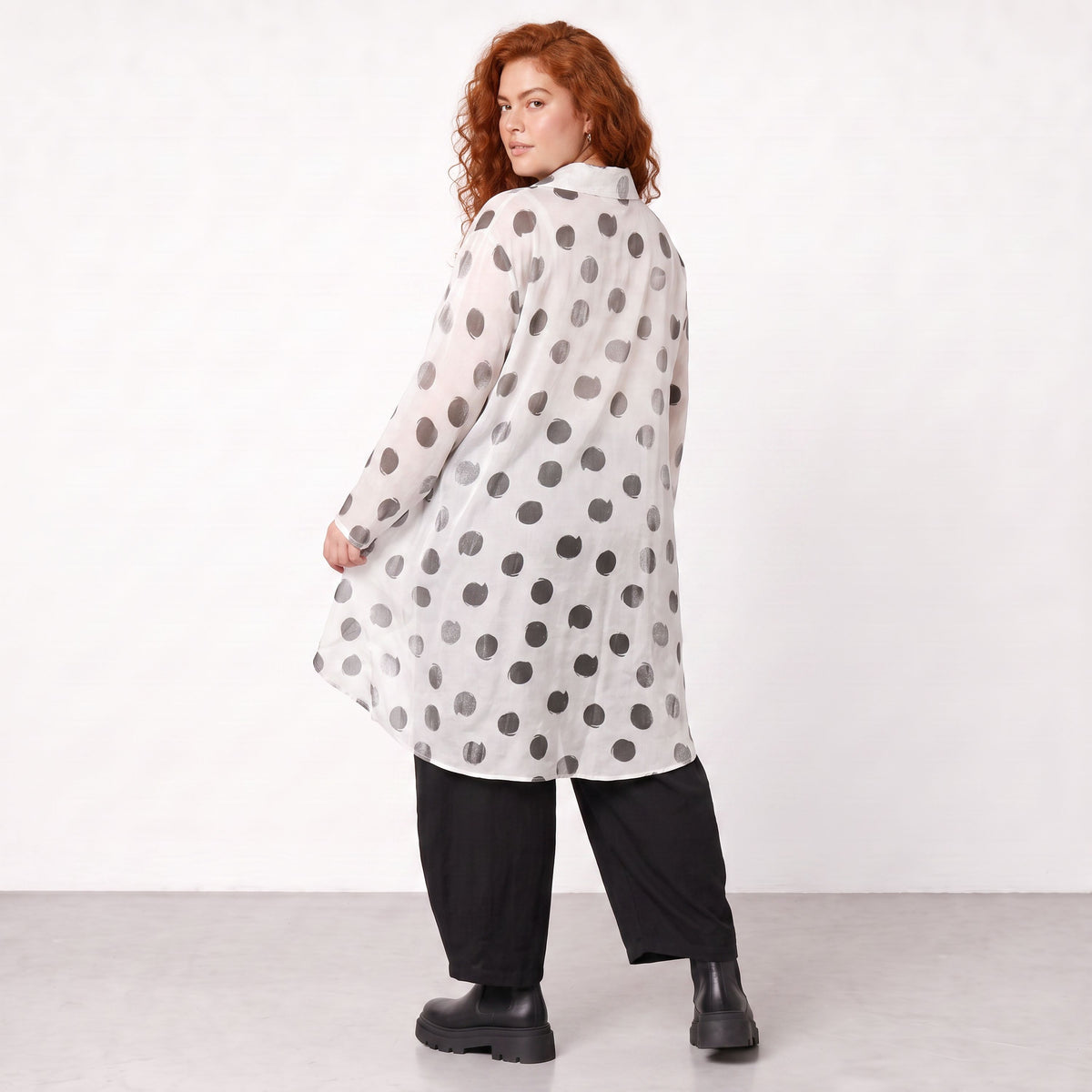 AKH Premium · Blouse · Amadora · 7149 · Blanc/Gris