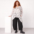 AKH Premium · Blouse · Amadora · 7149 · Blanc/Gris