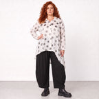 AKH Premium · Blouse · Amadora · 7149 · Blanc/Gris