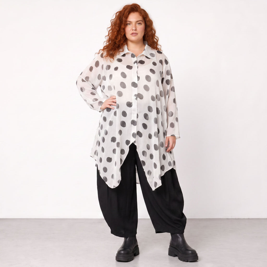 AKH Premium · Blouse · Amadora · 7150 · White/Grey