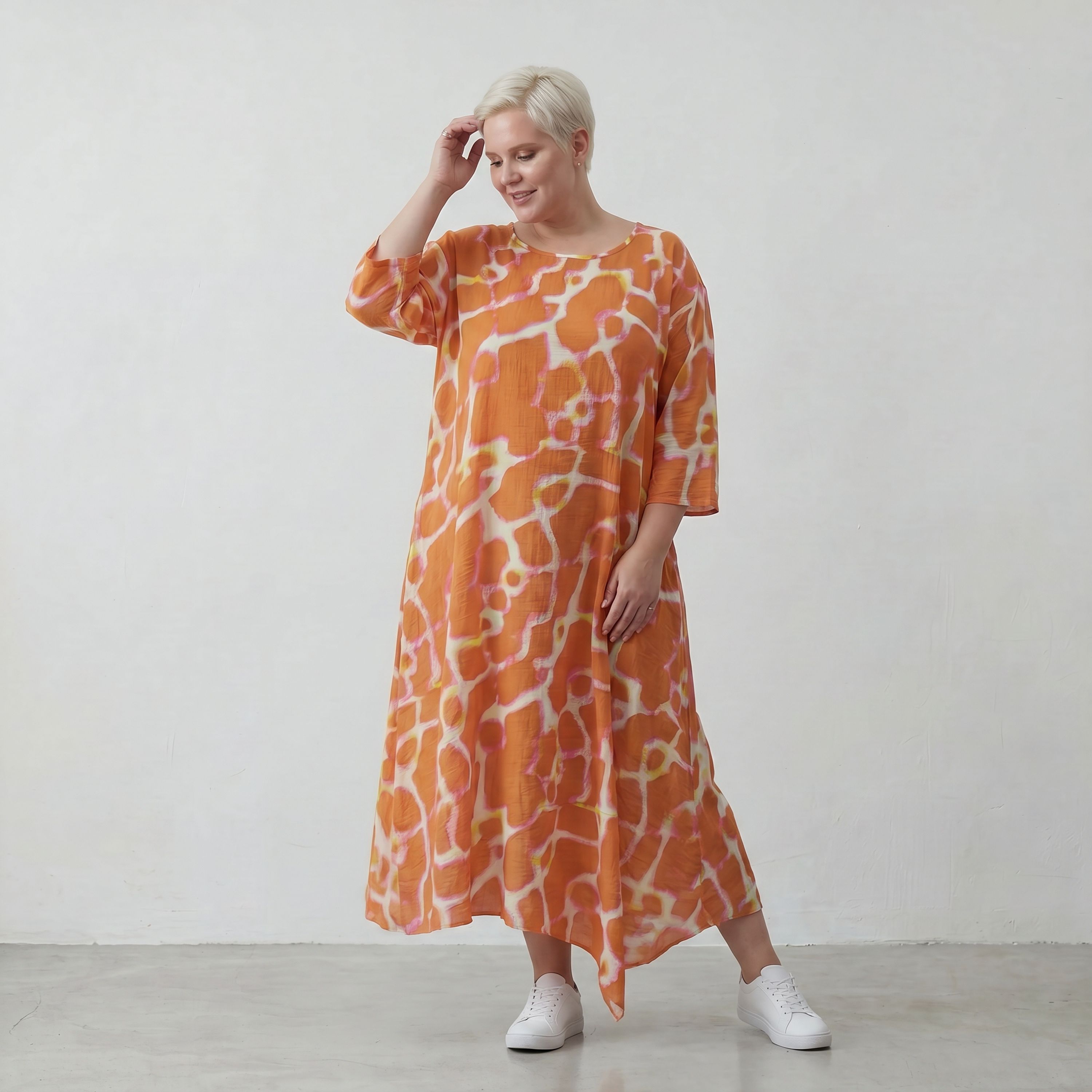 AKH Fashion 1927-Amilia, Orange-White