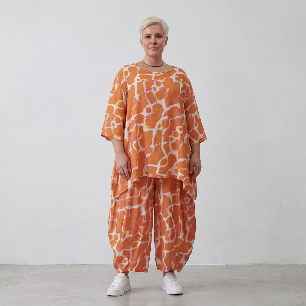AKH Fashion 8069-Amilia, Orange-White