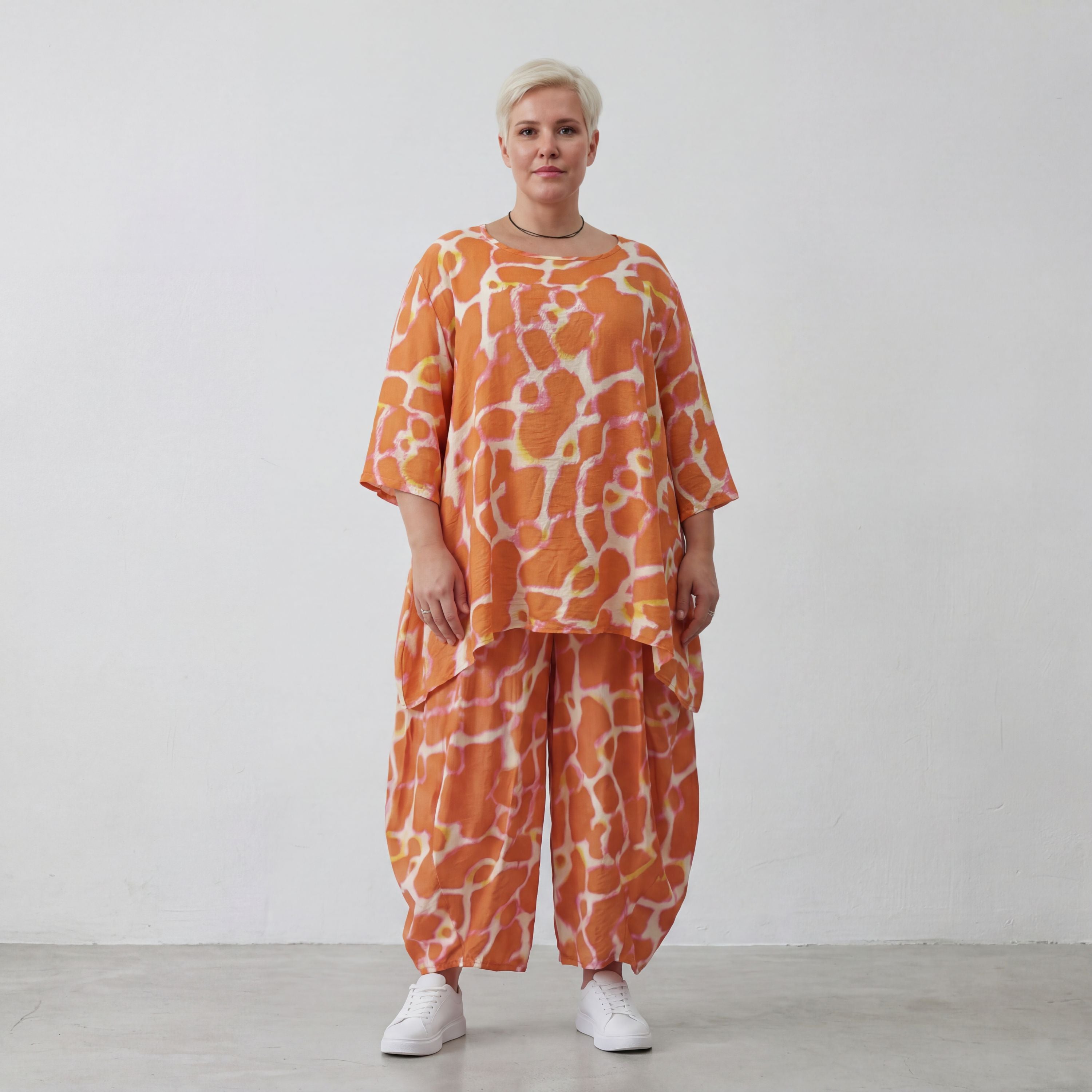 AKH Fashion 8069-Amilia, Orange-White