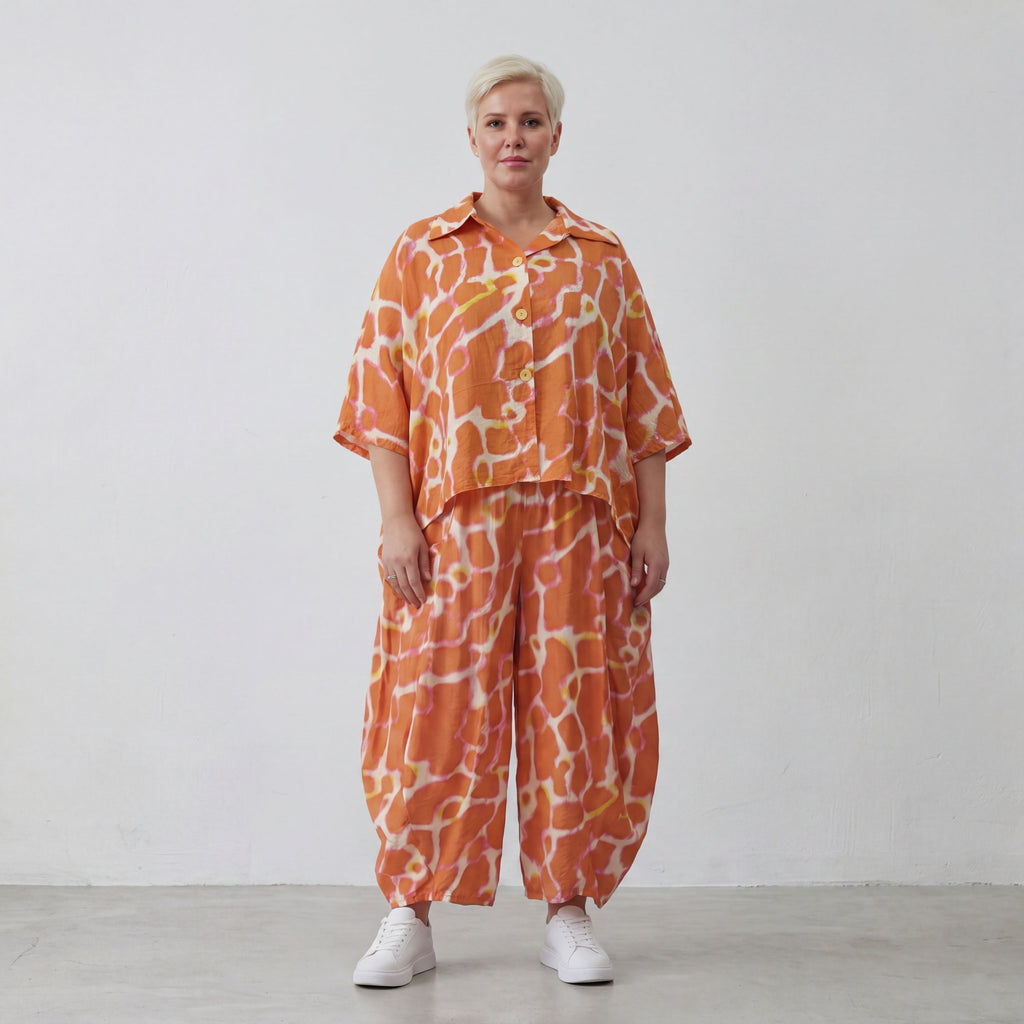 AKH Fashion 7092-Amilia, Orange-White