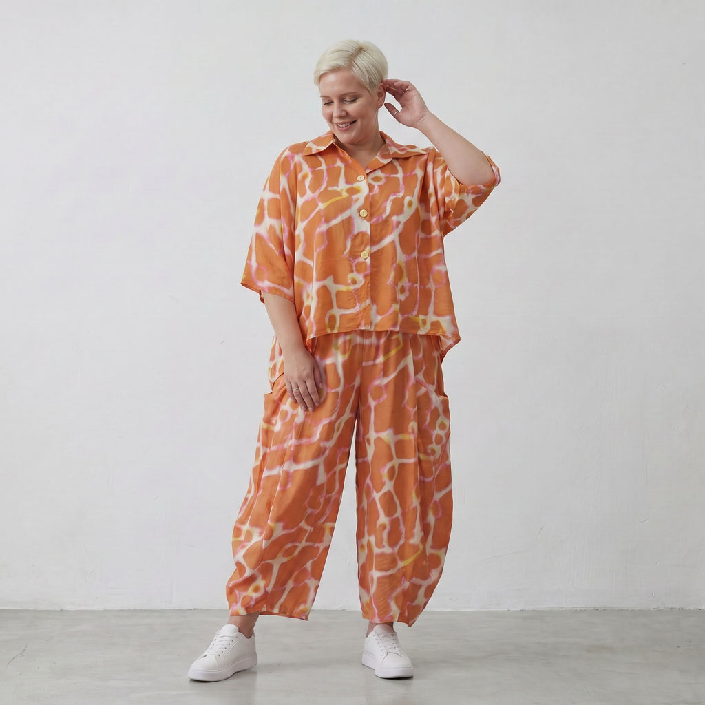 AKH Fashion 7092-Amilia, Orange-White