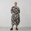 AKH 1926 Dress, Ecru-Black