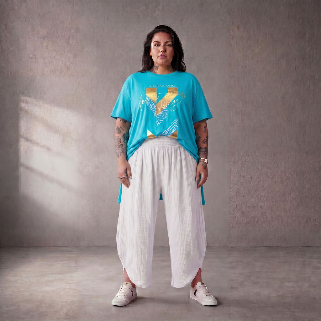 Funky Diva · Shirt · PrintDiva · 26008 · GoldBlue
