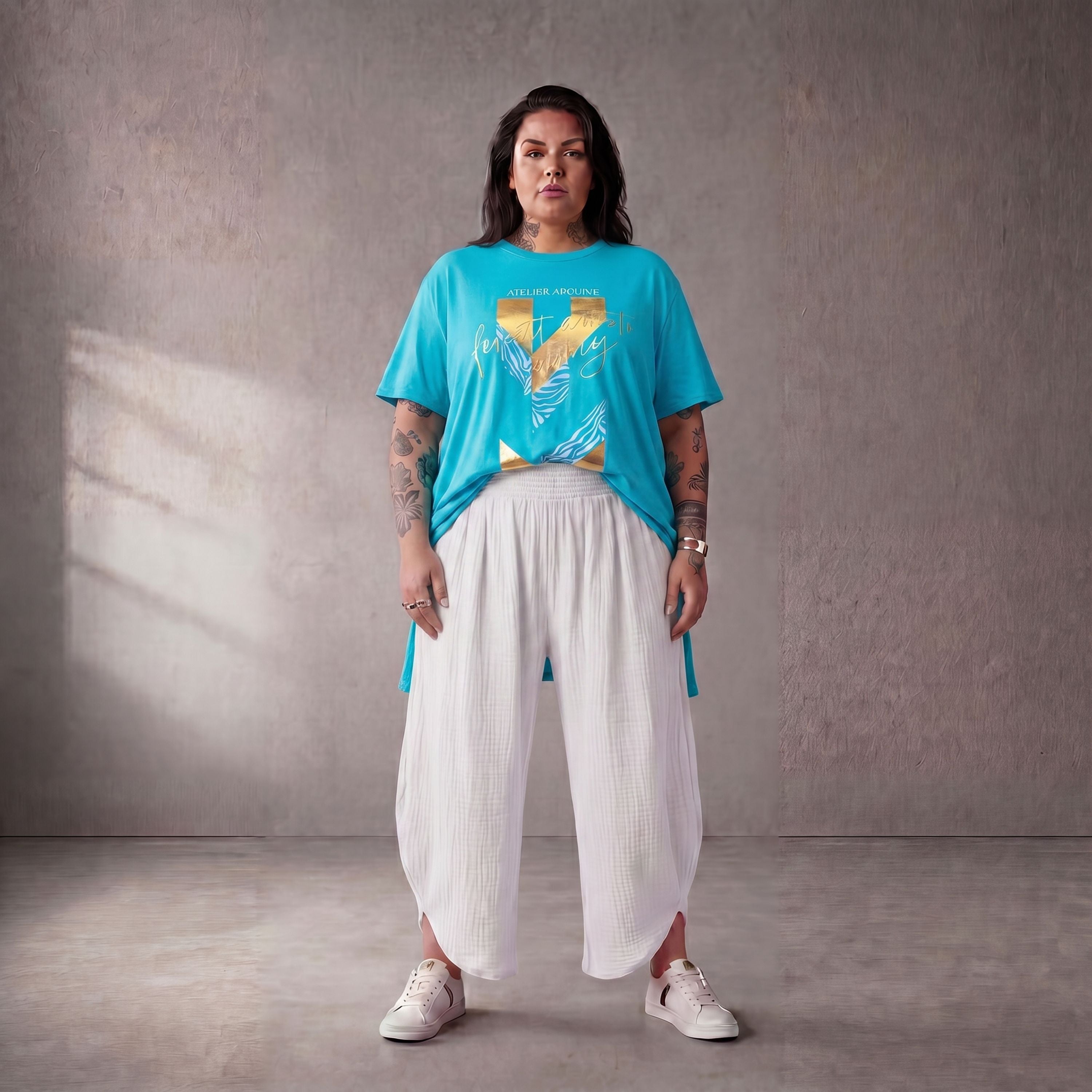 Funky Diva · Shirt · PrintDiva · 26008 · GoldBlue