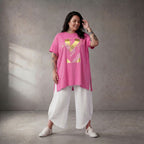 Funky Diva · Shirt · PrintDiva · 26008 · GoldFuchsia