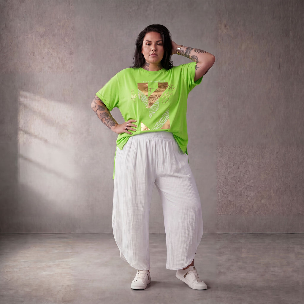 Funky Diva · Shirt · PrintDiva · 26008 · GoldGreen