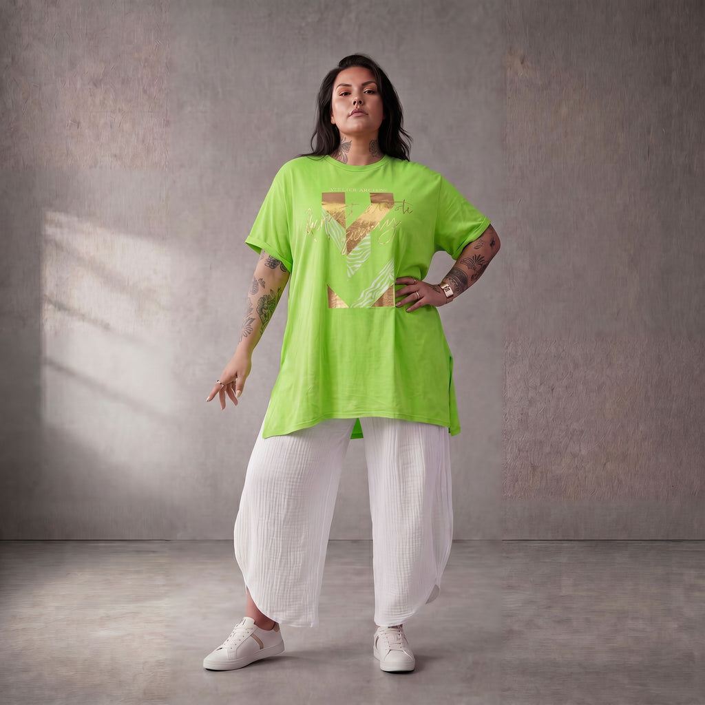Funky Diva · Shirt · PrintDiva · 26008 · GoldGreen