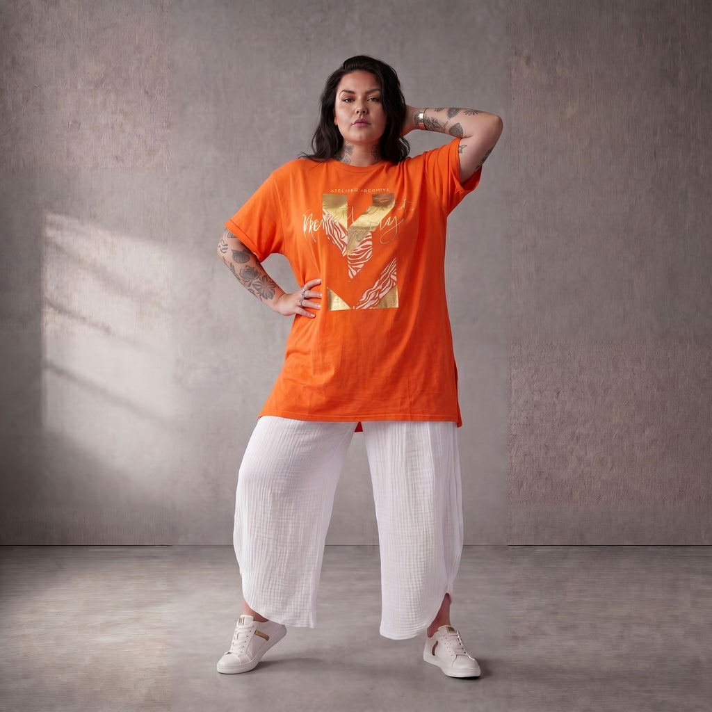 Funky Diva · Shirt · PrintDiva · 26008 · GoldOrange