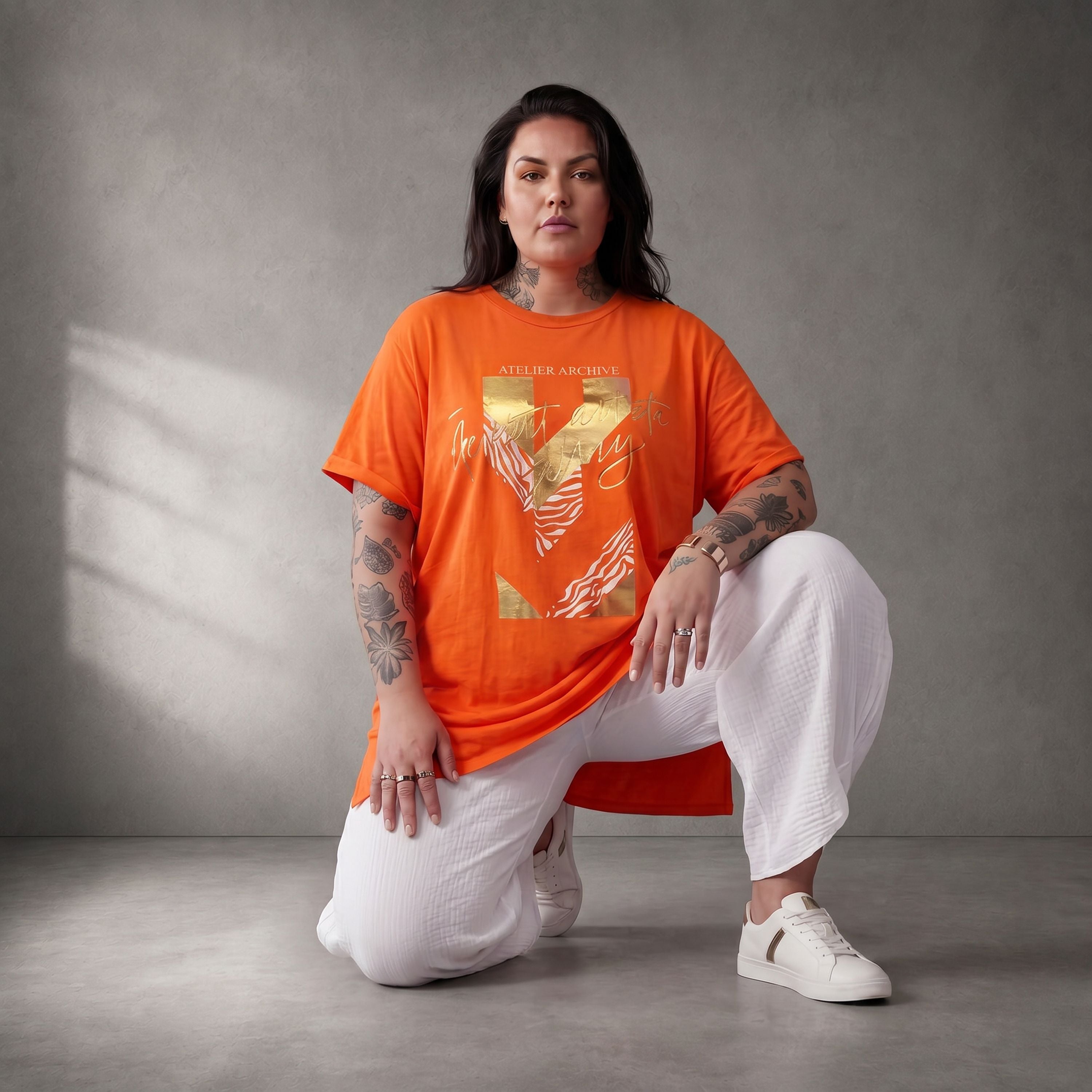 Funky Diva · Shirt · PrintDiva · 26008 · GoldOrange