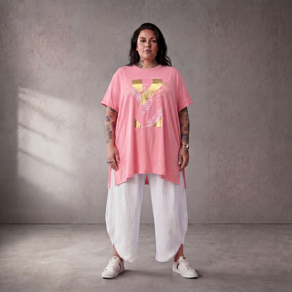 Funky Diva · Shirt · PrintDiva · 26008 · GoldRosa