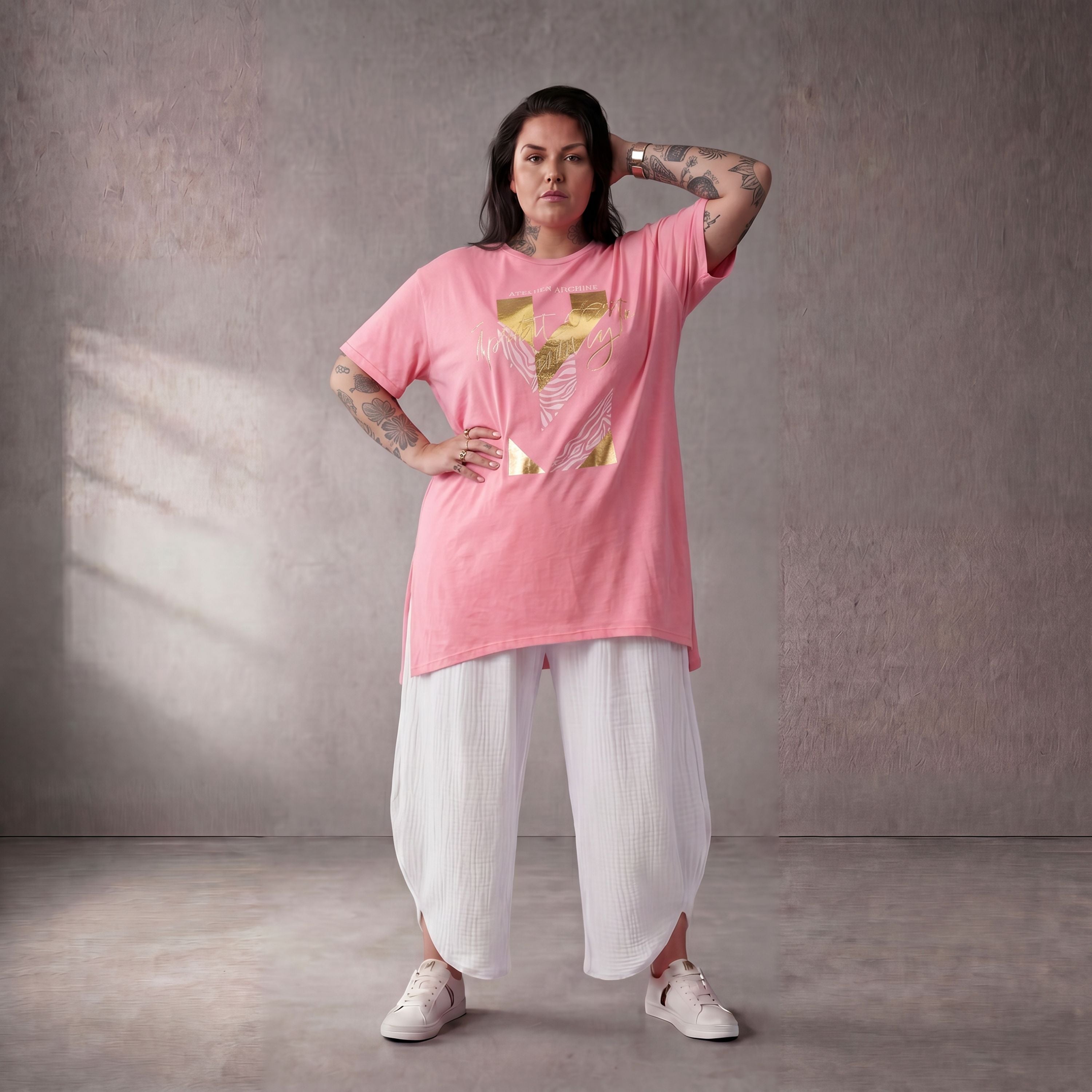 Funky Diva · Shirt · PrintDiva · 26008 · GoldRosa