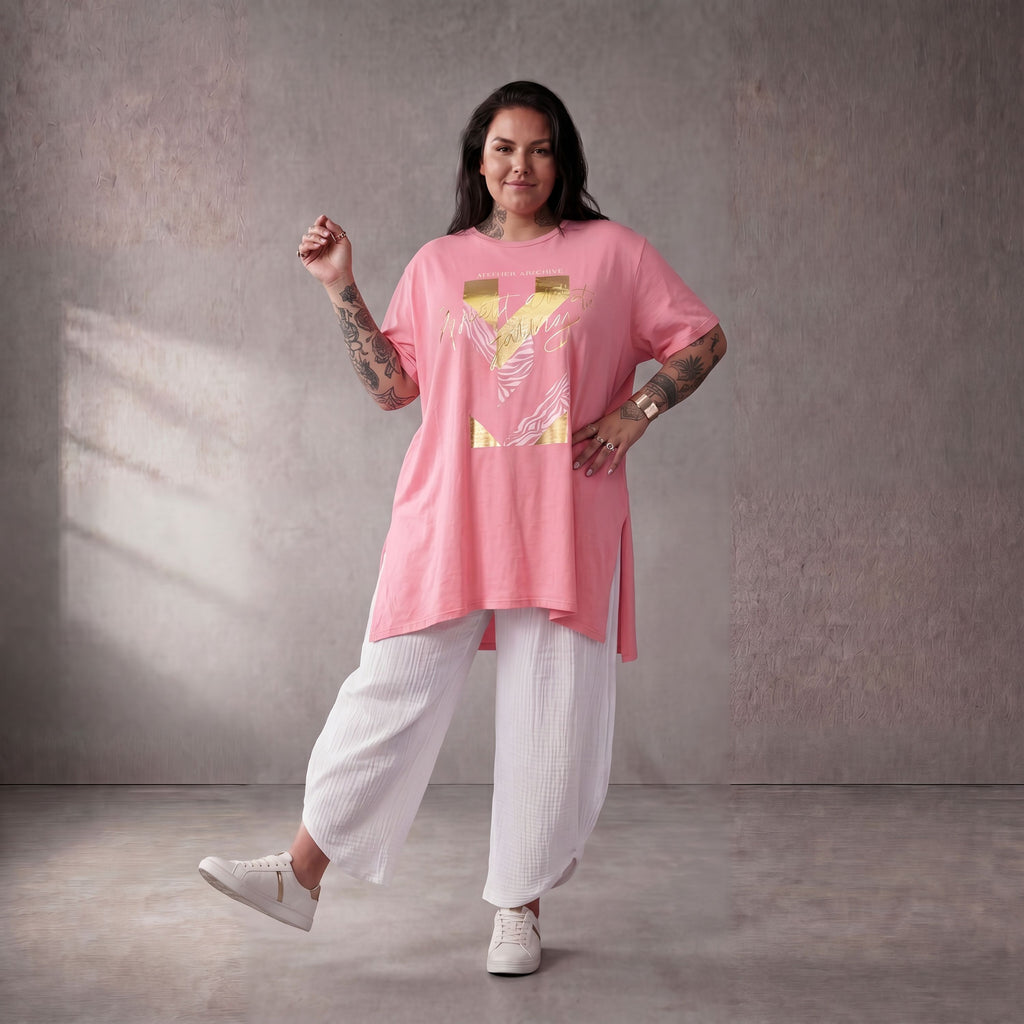 Funky Diva · Shirt · PrintDiva · 26008 · GoldRosa
