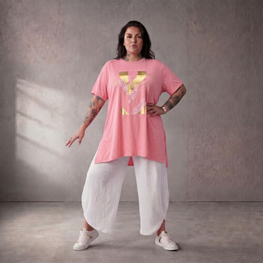 Funky Diva · Shirt · PrintDiva · 26008 · GoldRosa