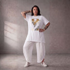 Funky Diva · Shirt · PrintDiva · 26008 · GoldWhite